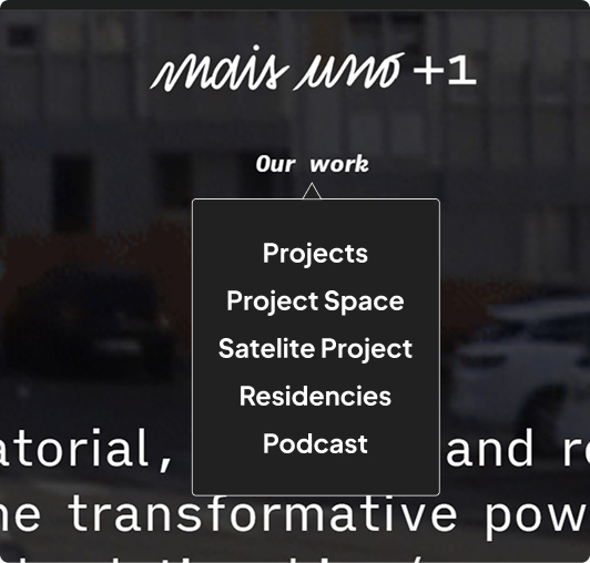 New navigation menu