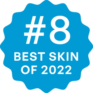 8th best skin in the world 2022 badge